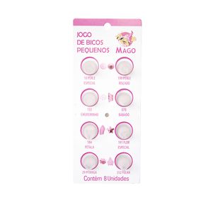 Kit De Bico Plastico Pequeno 8Un
