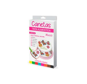 Caneta Decoracao Ponta Fina Cores 8Un