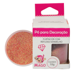 Pó Para Decoracao Furtacor Reflexo Vermelho 10g - Mago