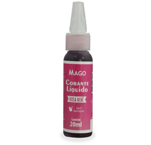 Corante Liquido Rosa Bebê 20 ml - Mago