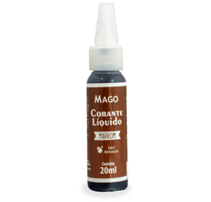Corante Liquido Marrom 20 ml - Mago