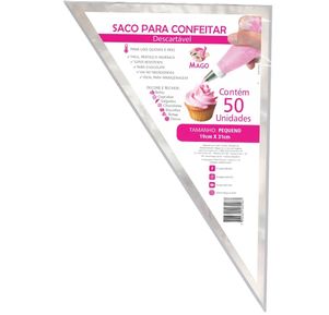 Saco Confeitar Desc. Pequeno 50Un