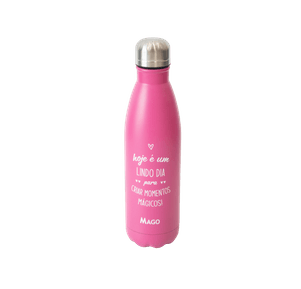 Garrafa Rosa de Inox Mago 750ML