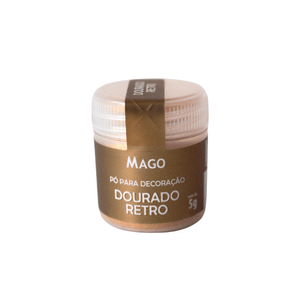 Pó Para Decoração Dourado Retrô 5g