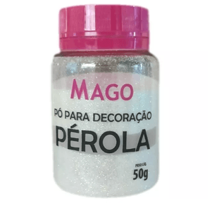 Pó Para Decoracao Perola Brilho 50g - Mago