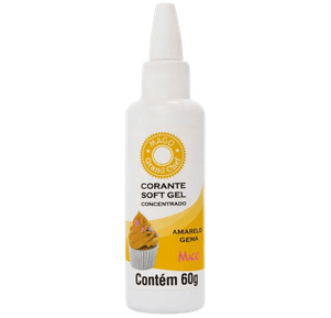 Corante Soft Gel Amarelo Gema 60g