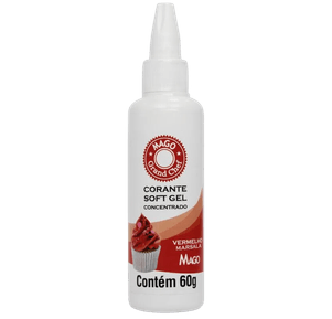 Corante Soft Gel Vermelho Marsala 60g