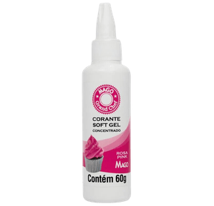 Corante Soft Gel Rosa Pink 60g