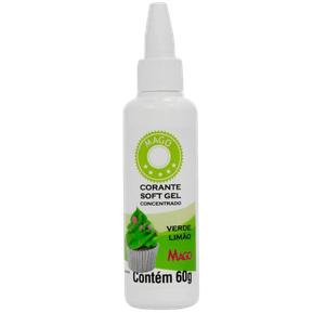 Corante Soft Gel Verde Limao 60g