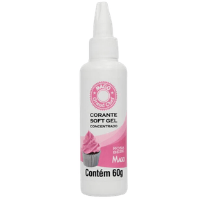 Corante Soft Gel Rosa Bebe 60g