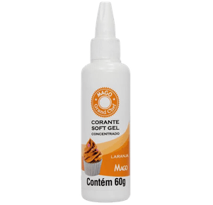 Corante Soft Gel Laranja 60g