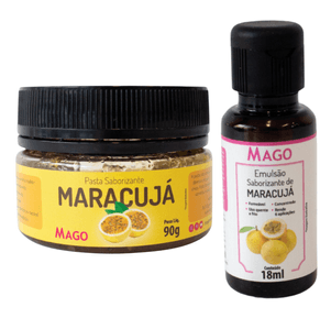 Kit Saborizante de Maracujá Emulsão 18ml + Pasta 90g - Mago