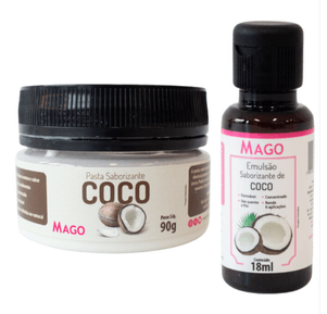 Kit Saborizante de Coco Emulsão 18ml + Pasta 90g - Mago