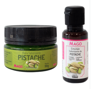 Kit Saborizante de Pistache Emulsão 18ml + Pasta 90g - Mago