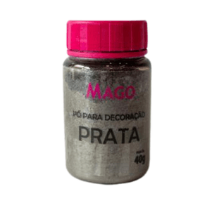 Pó Para Decoração Prata 40g