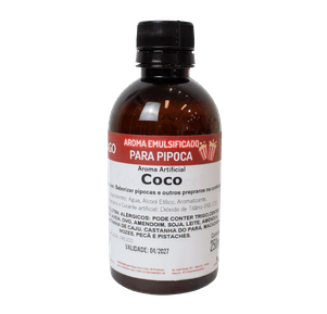 Aroma Emulsificado para pipoca de Coco 250ml - Mago