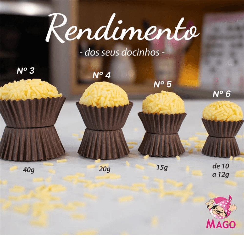 Encontraproduto.com.br - Forminha Brigadeiro e Doces N5 Rosa Bebê - 100Un