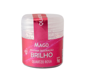 Pó Para Decoração Quartzo Rosa Brilho 5g