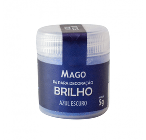 Pó Para Decoração Azul Escuro Brilho 5g