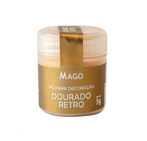 Pó Para Decoração Dourado Retrô 5g
