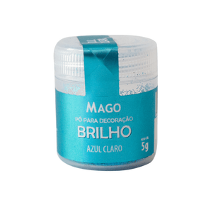 Pó Para Decoração Azul Claro Brilho 5g