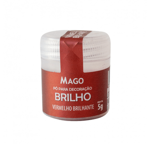 Pó Para Decoração Vermelho Brilhante Brilho 5g